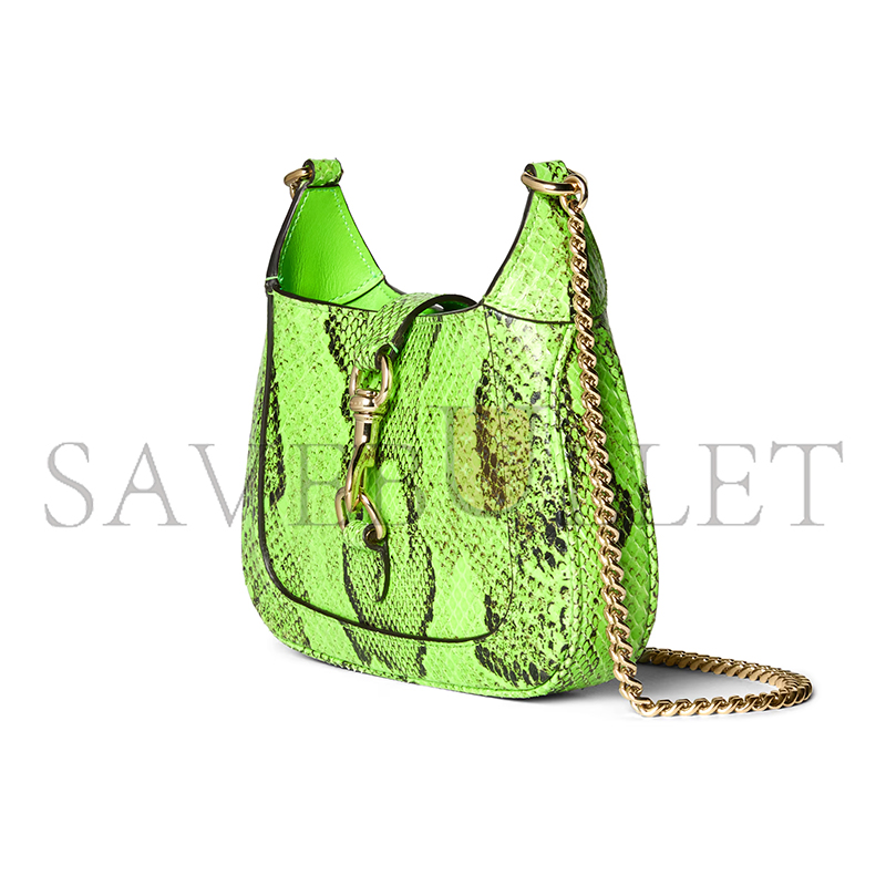 GUCCI JACKIE NOTTE PYTHON MINI BAG 782889 (19.5*18*3.5cm)